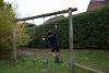 Photo of boy using a piece of outdoor sports equipment - parental consent received.